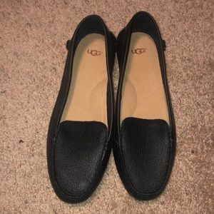 Womens UGG leather loafers